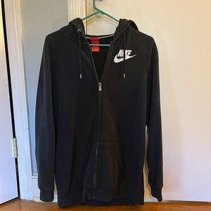 Nike | Black Zip-Up Hoodie